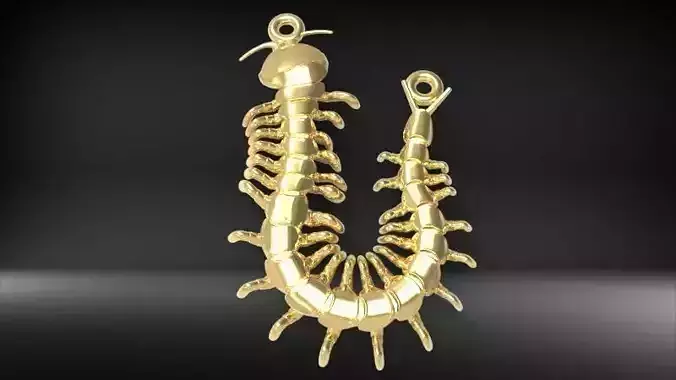 Centipede Pendant 3D print model