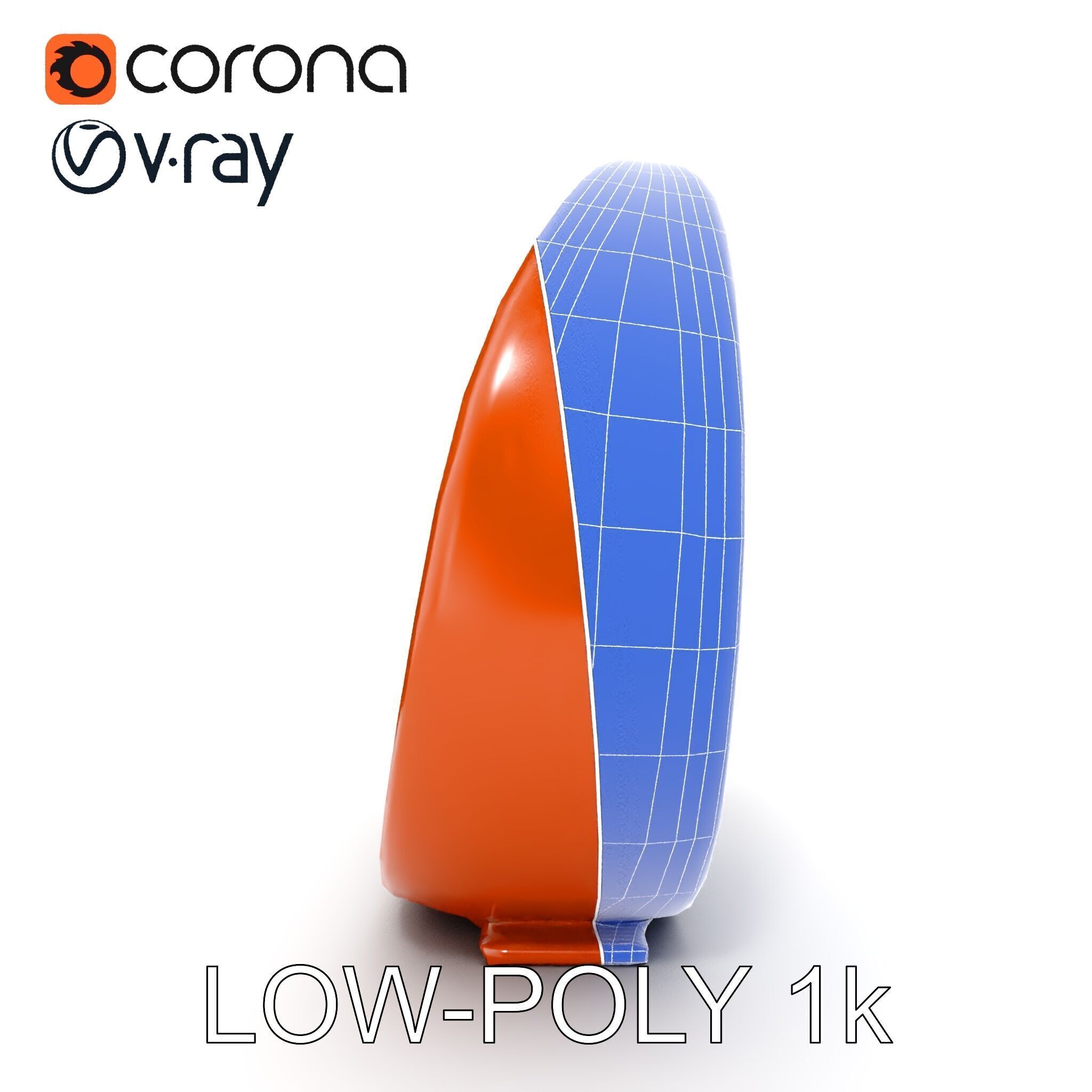 Abstract Metal Sculpture Model Pack Low-poly 3D model_31