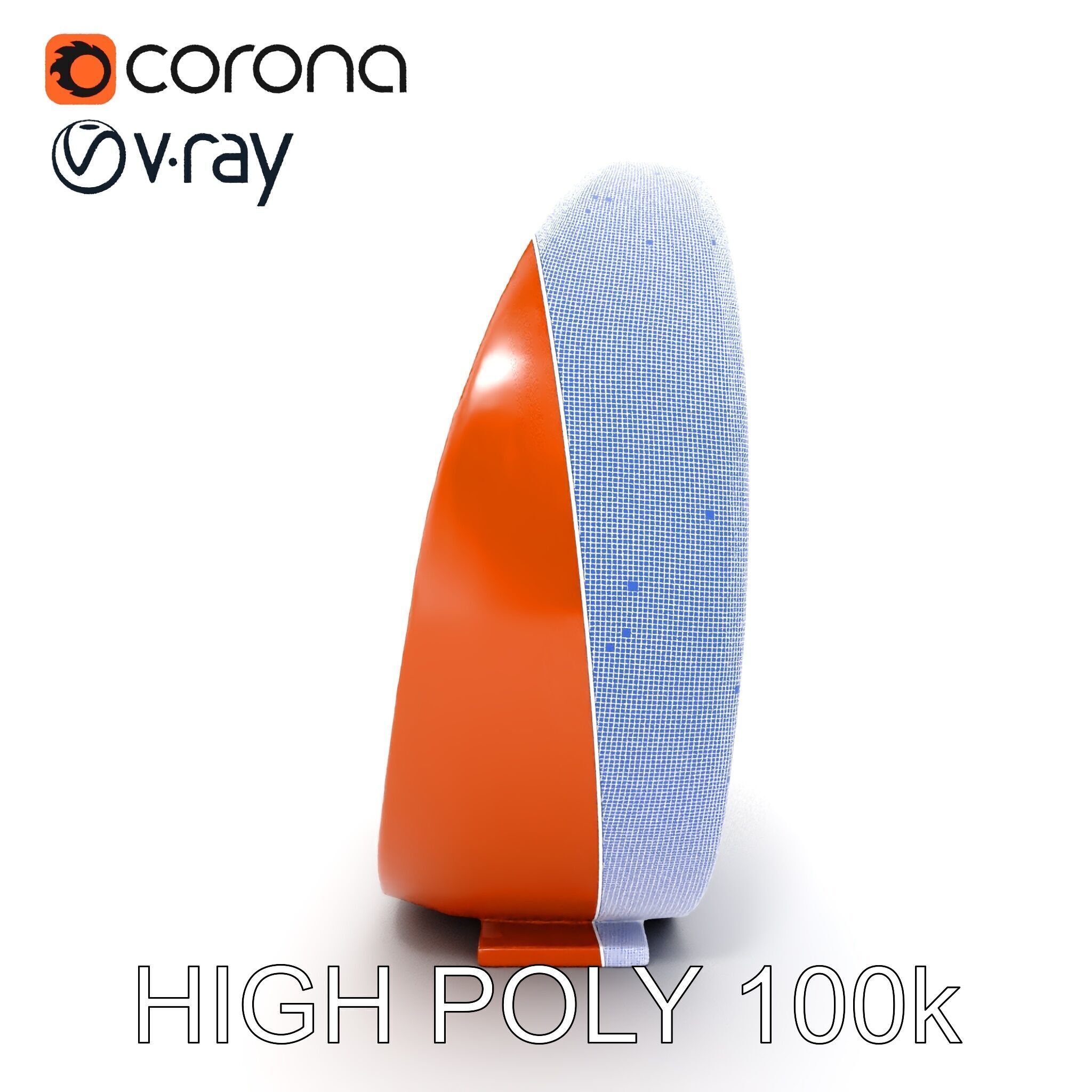 Abstract Metal Sculpture Model Pack Low-poly 3D model_35