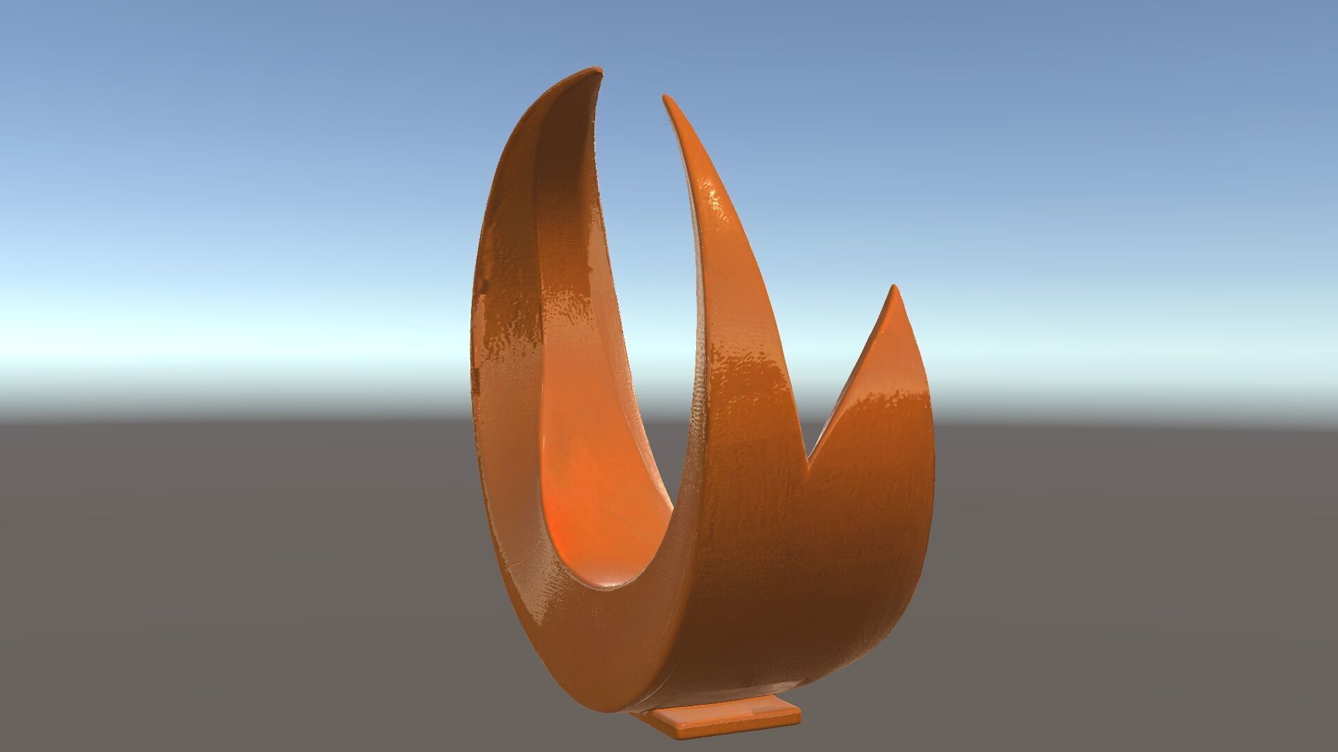 Abstract Metal Sculpture Model Pack Low-poly 3D model_5