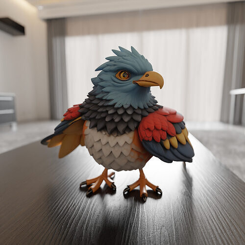 kingfisher 3D print model