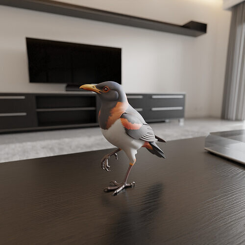 European Starling 3D print model