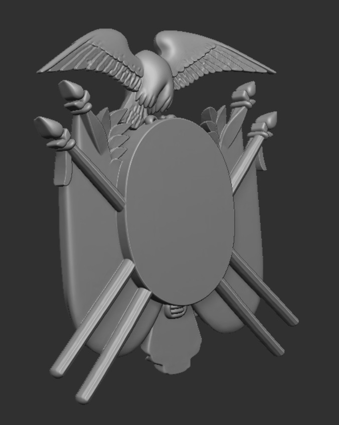 ESCUDO DE ARMAS DE ECUADOR  3D print model_2