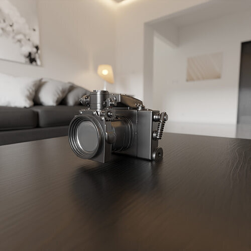 old photo camera 3D print model
