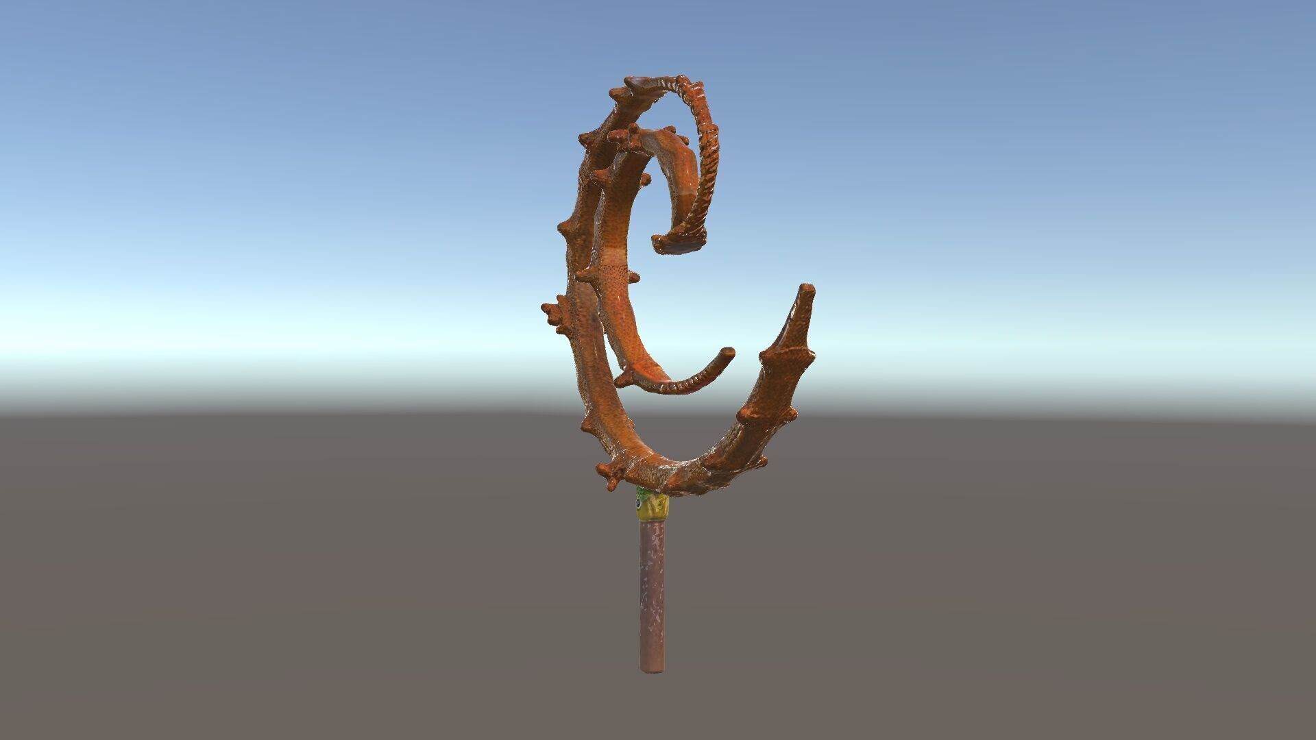 Rustic Spiral Sculpture model pack Low-poly 3D model_3