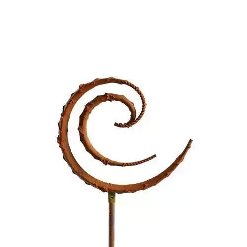 Rustic Spiral Sculpture model pack Low-poly 3D model