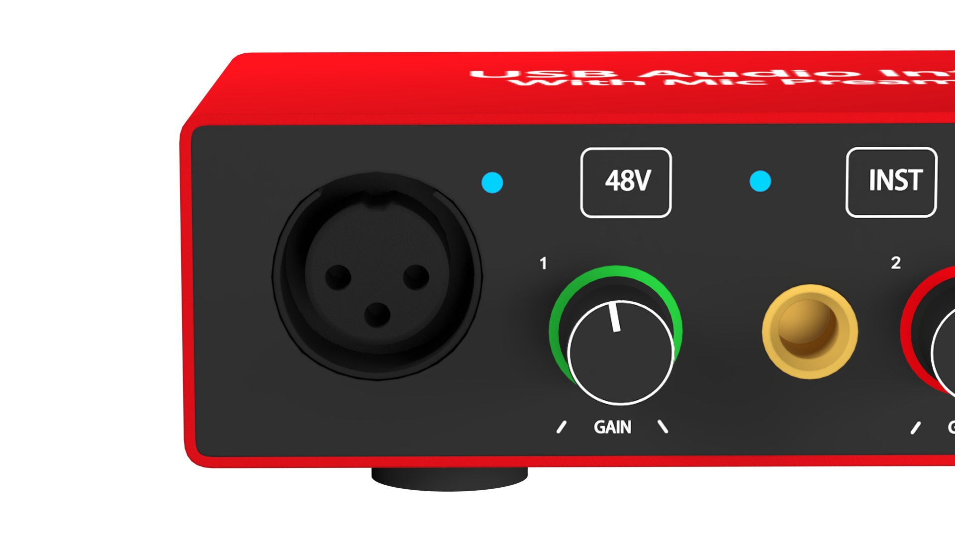 USB Audio Interface 3D model_8