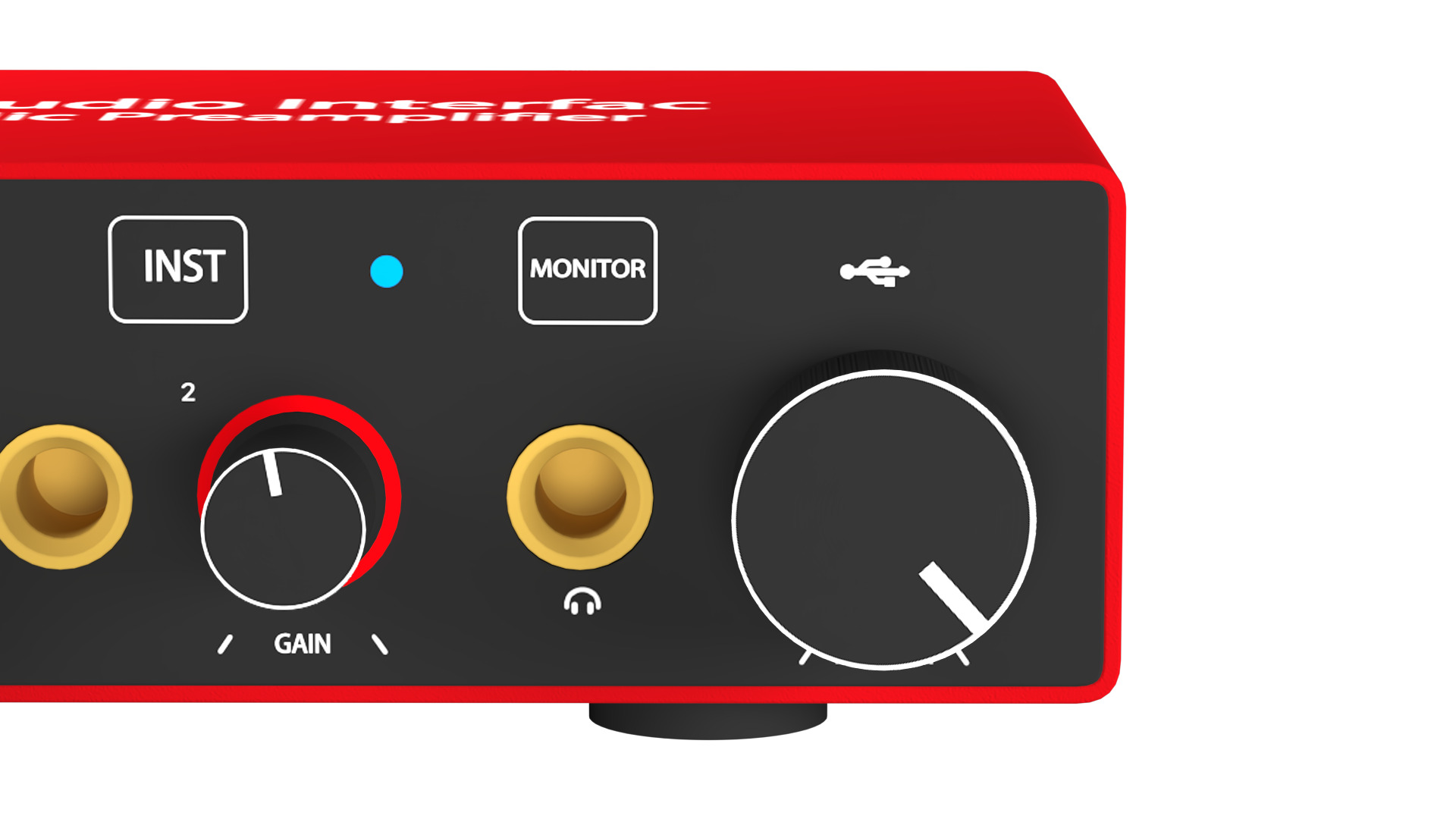 USB Audio Interface 3D model_1