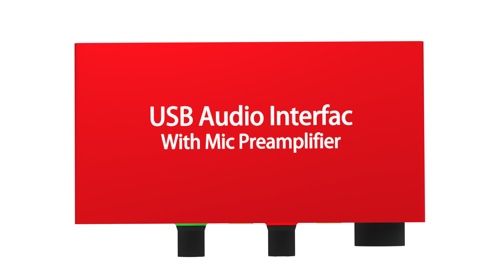 USB Audio Interface 3D model_5