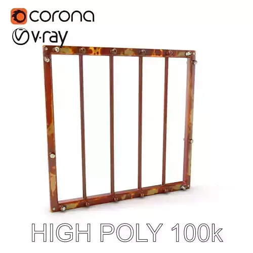 Rustic Metal Grate Model Pack