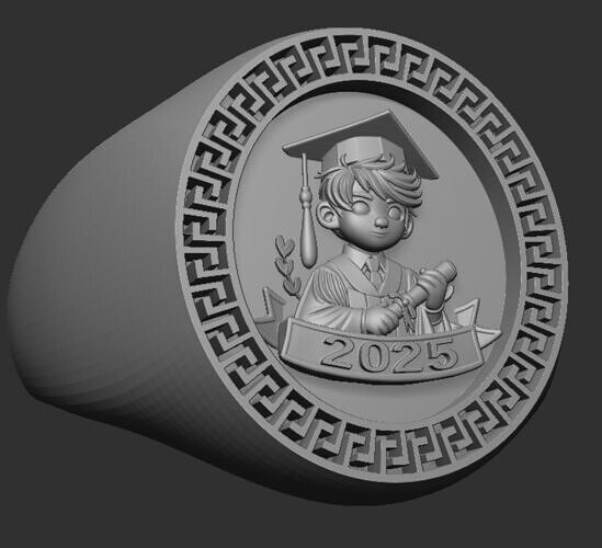 ANILLO DE GADUACION 3D print model