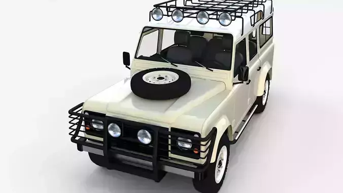  Land Rover Defender 110 Station Wagon w interior rev