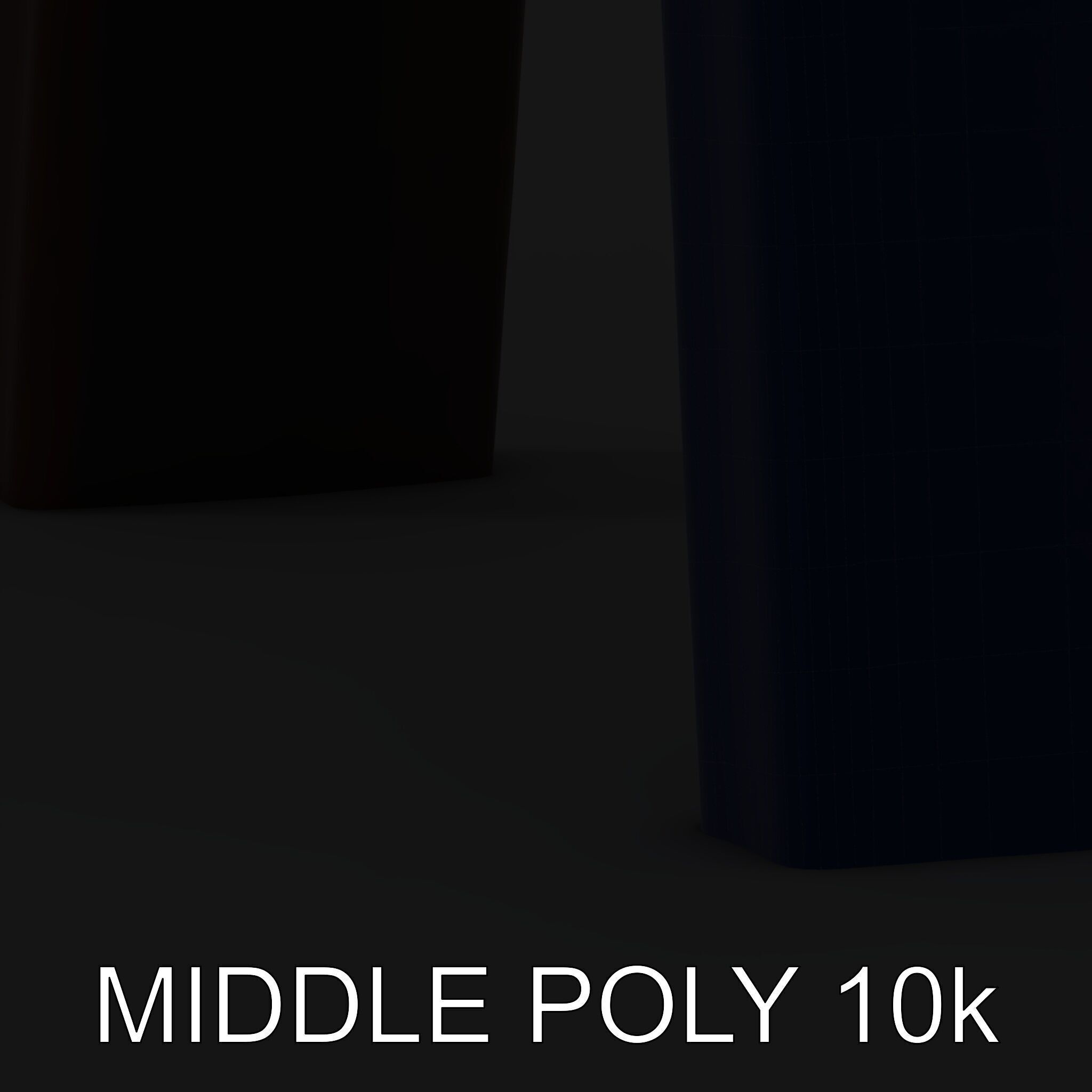 Rustic Industrial Metal Aframe Table Leg Model Pack Low-poly 3D model_19