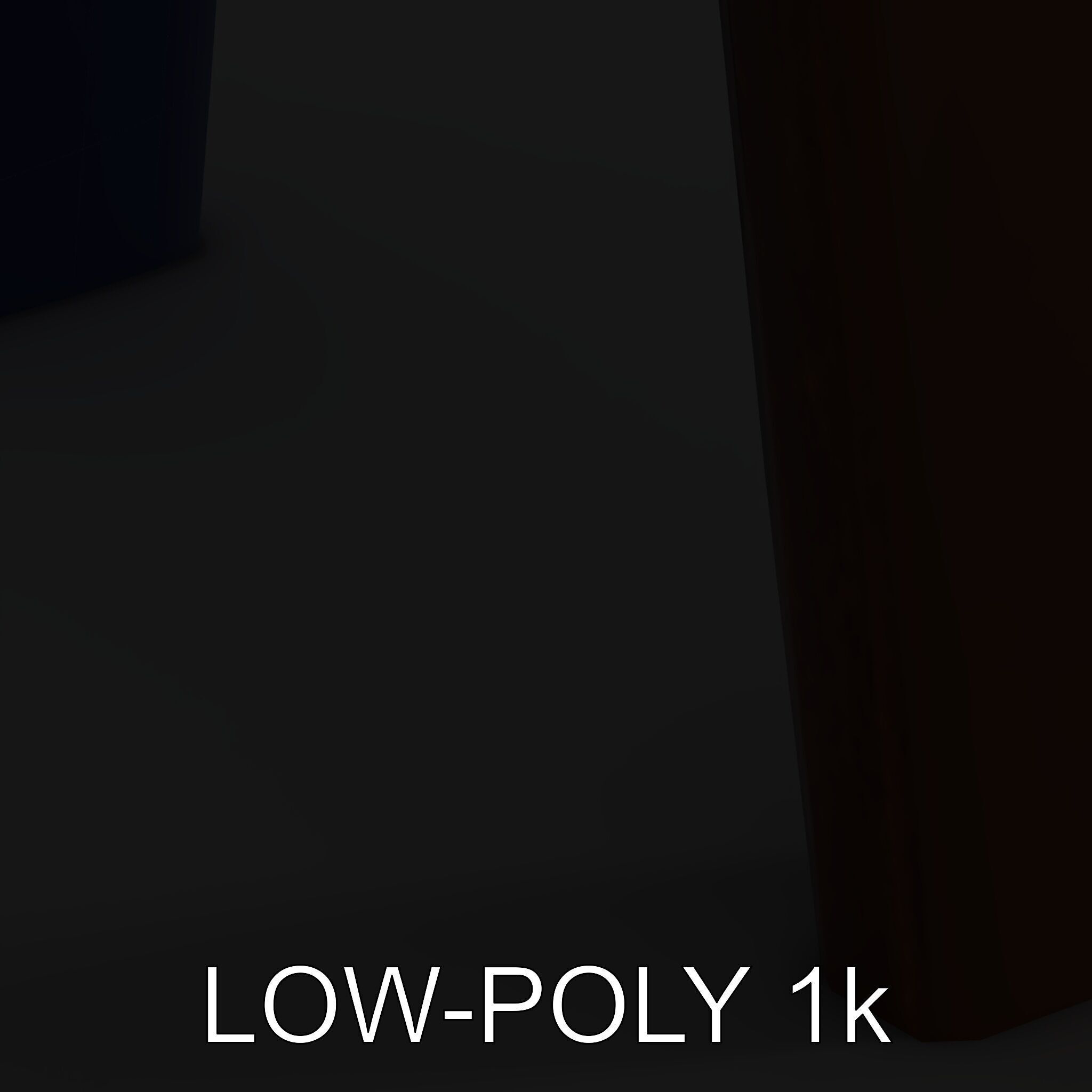 Rustic Industrial Metal Aframe Table Leg Model Pack Low-poly 3D model_17