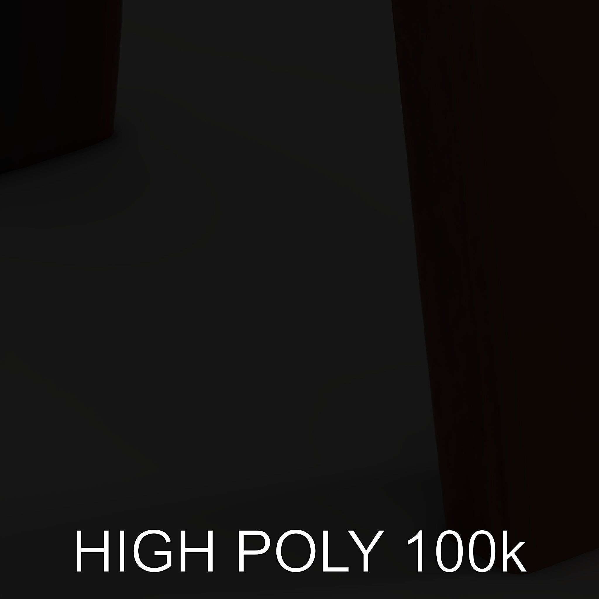 Rustic Industrial Metal Aframe Table Leg Model Pack Low-poly 3D model_12