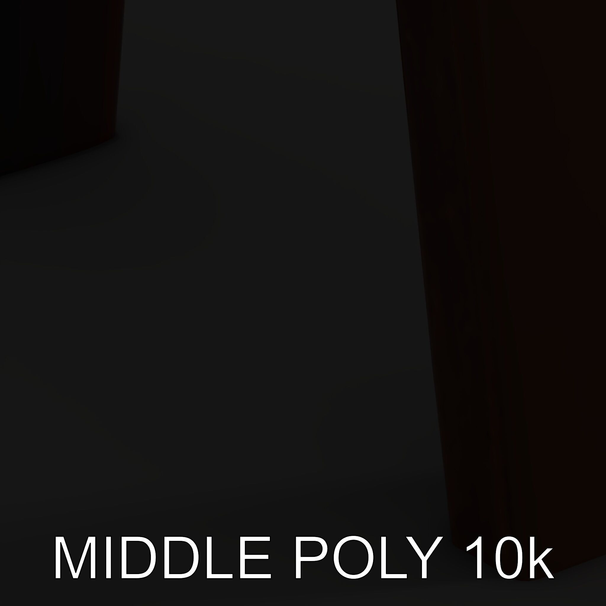 Rustic Industrial Metal Aframe Table Leg Model Pack Low-poly 3D model_13