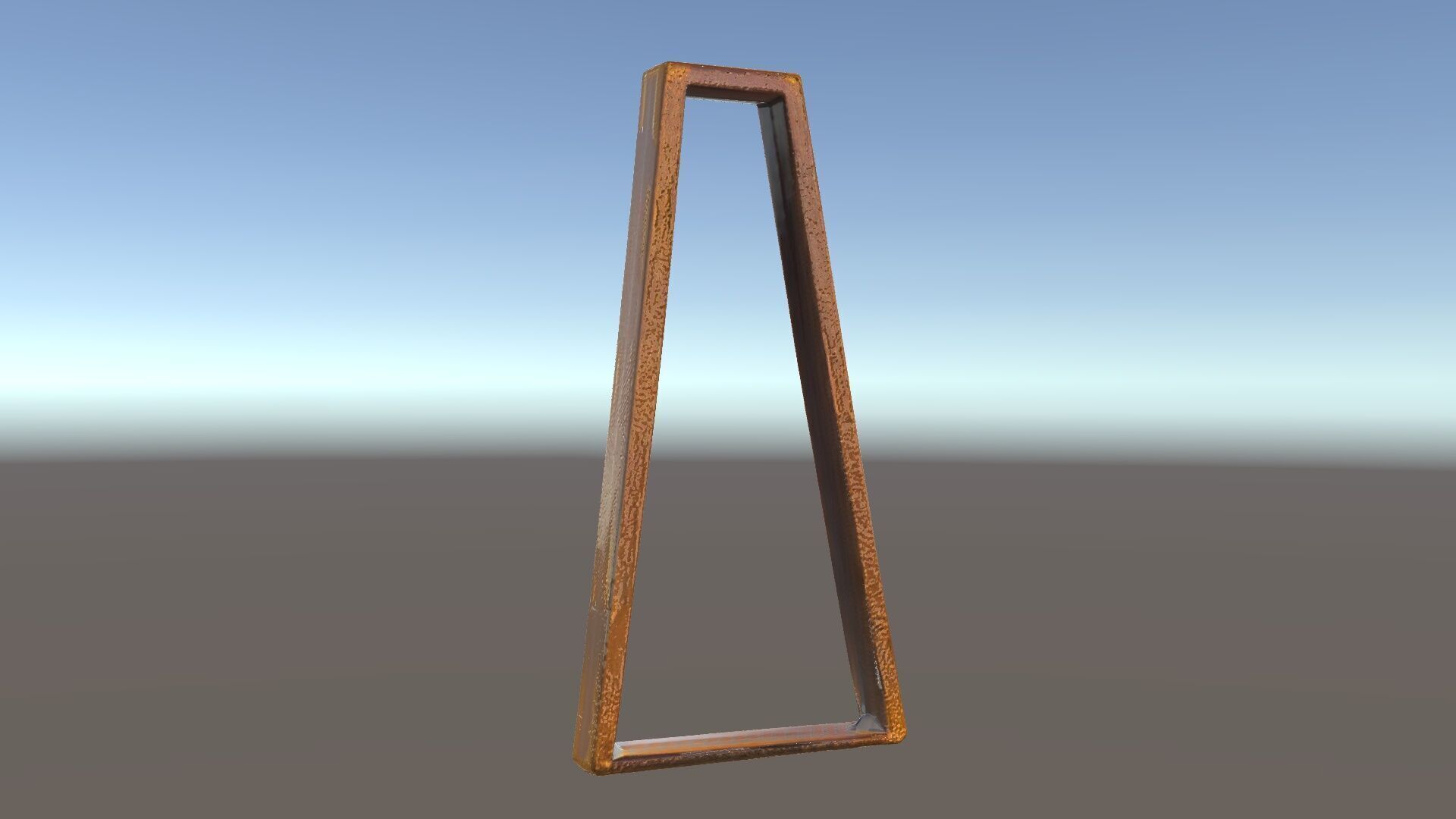 Rustic Industrial Metal Aframe Table Leg Model Pack Low-poly 3D model_3