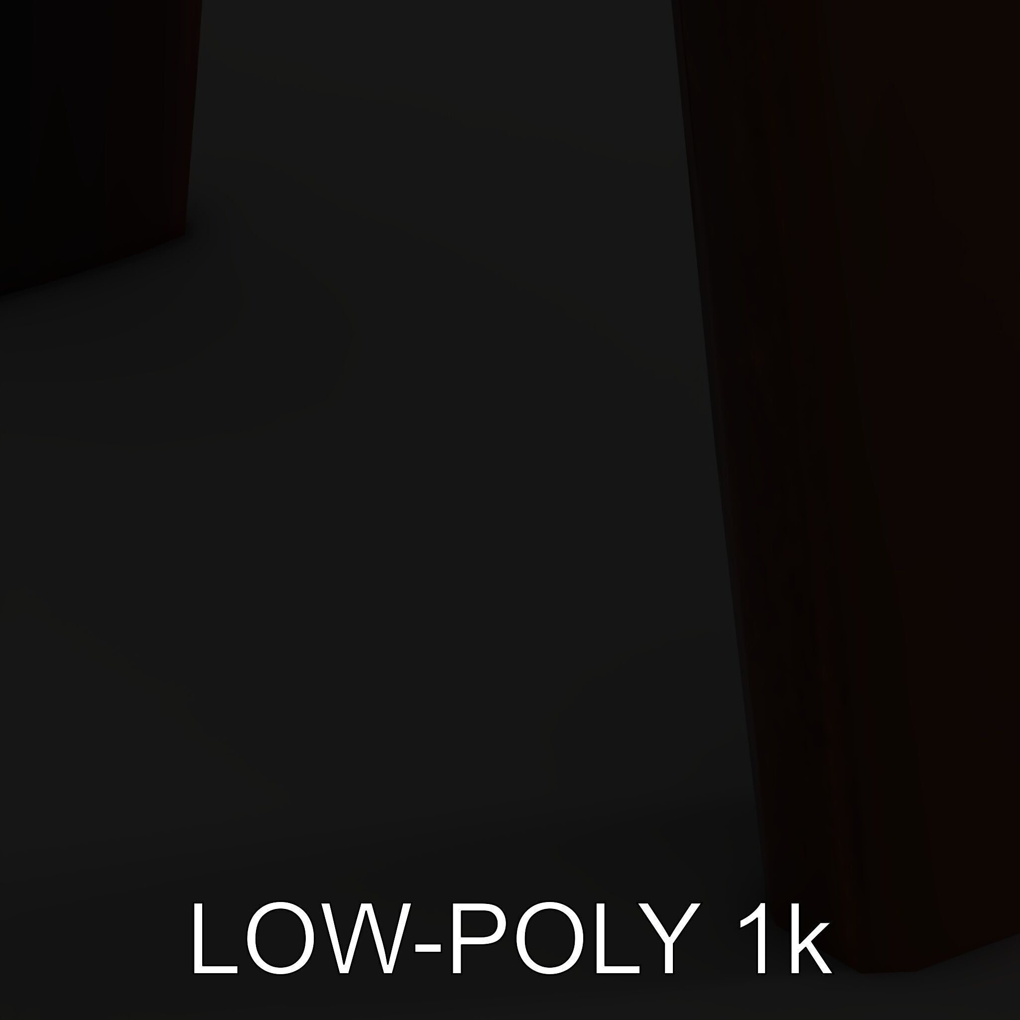 Rustic Industrial Metal Aframe Table Leg Model Pack Low-poly 3D model_9