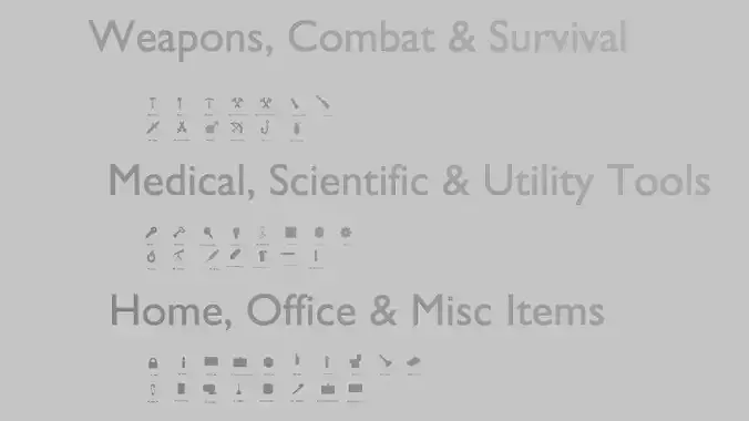 Tools Emoji Pack 3D Printable 46 Unique Emojis