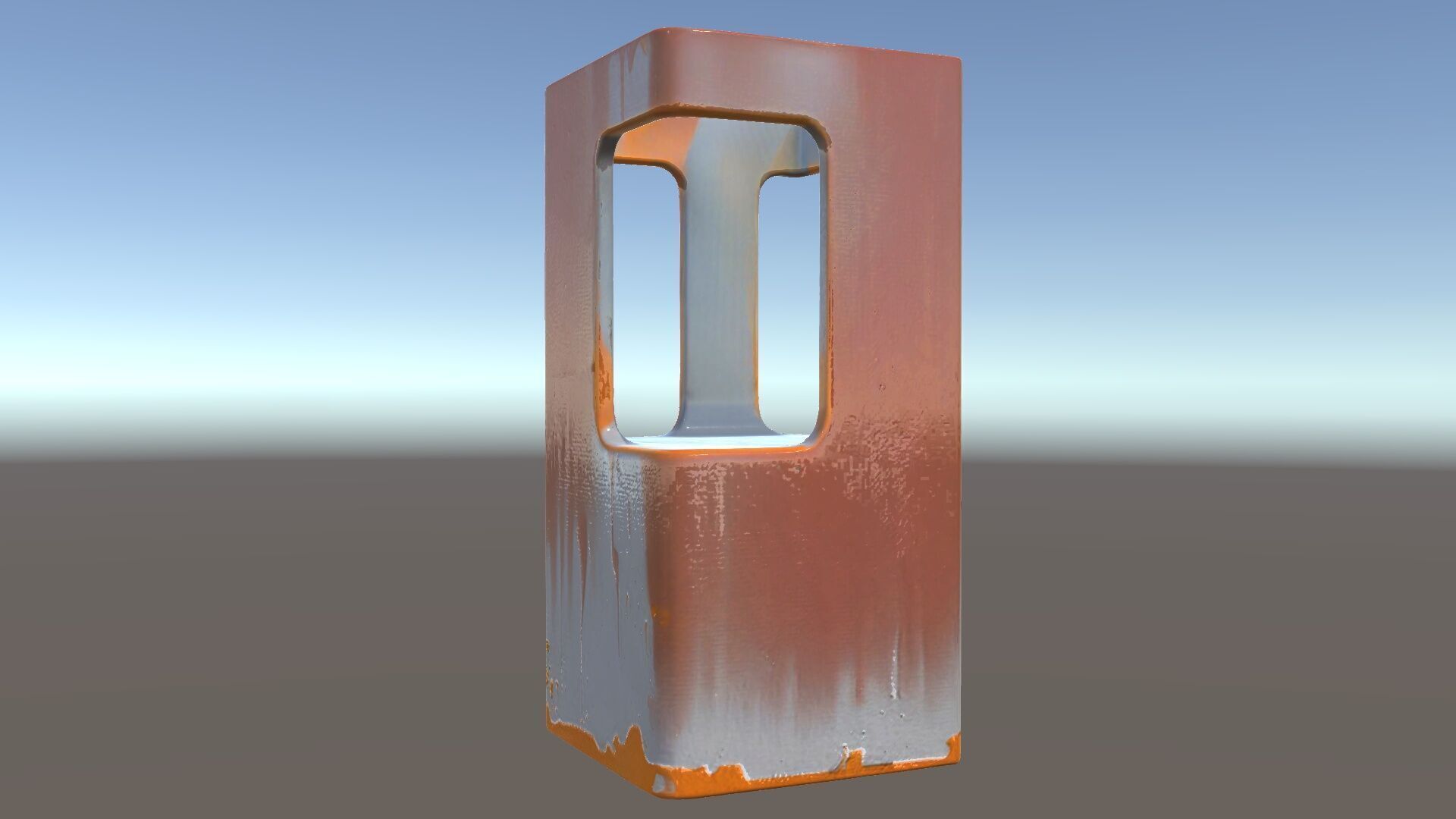 Modern Industrial Rusty Block Model Pack Low-poly 3D model_5