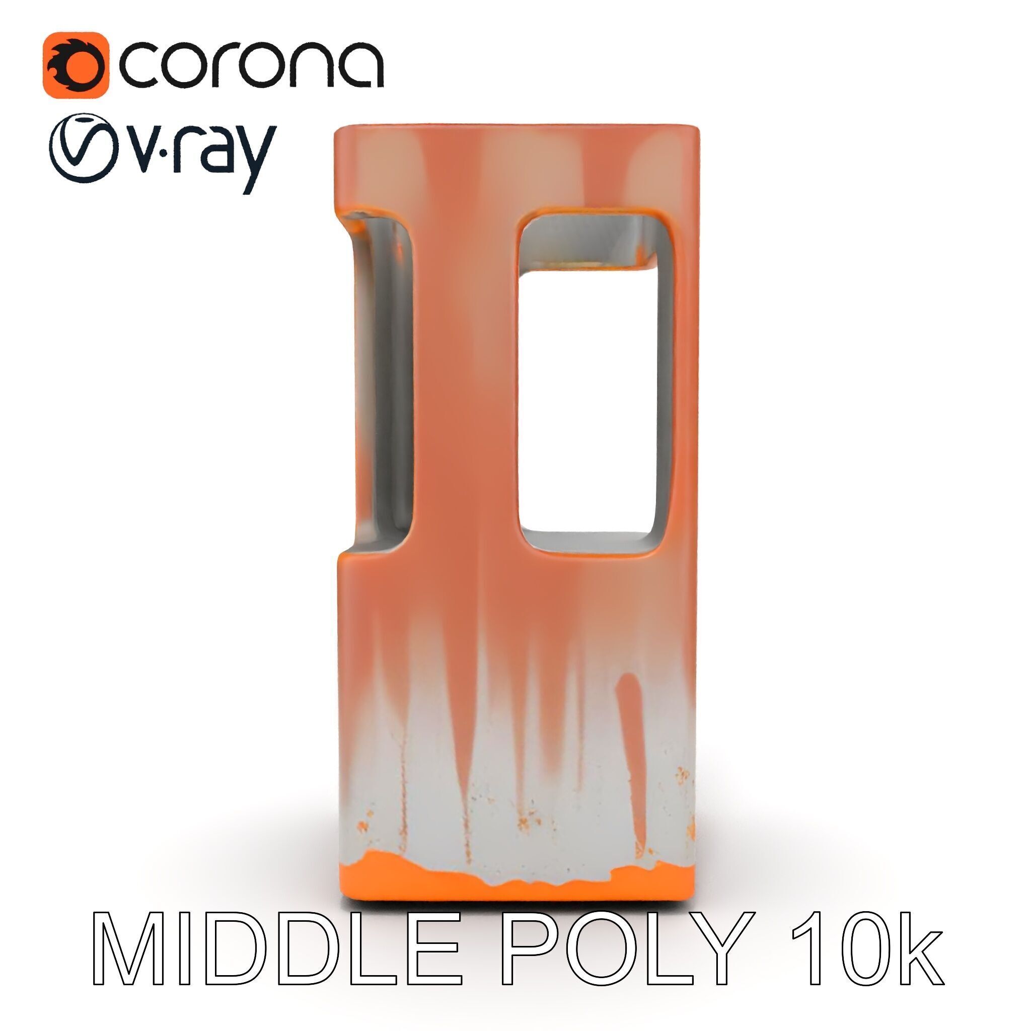 Modern Industrial Rusty Block Model Pack Low-poly 3D model_13