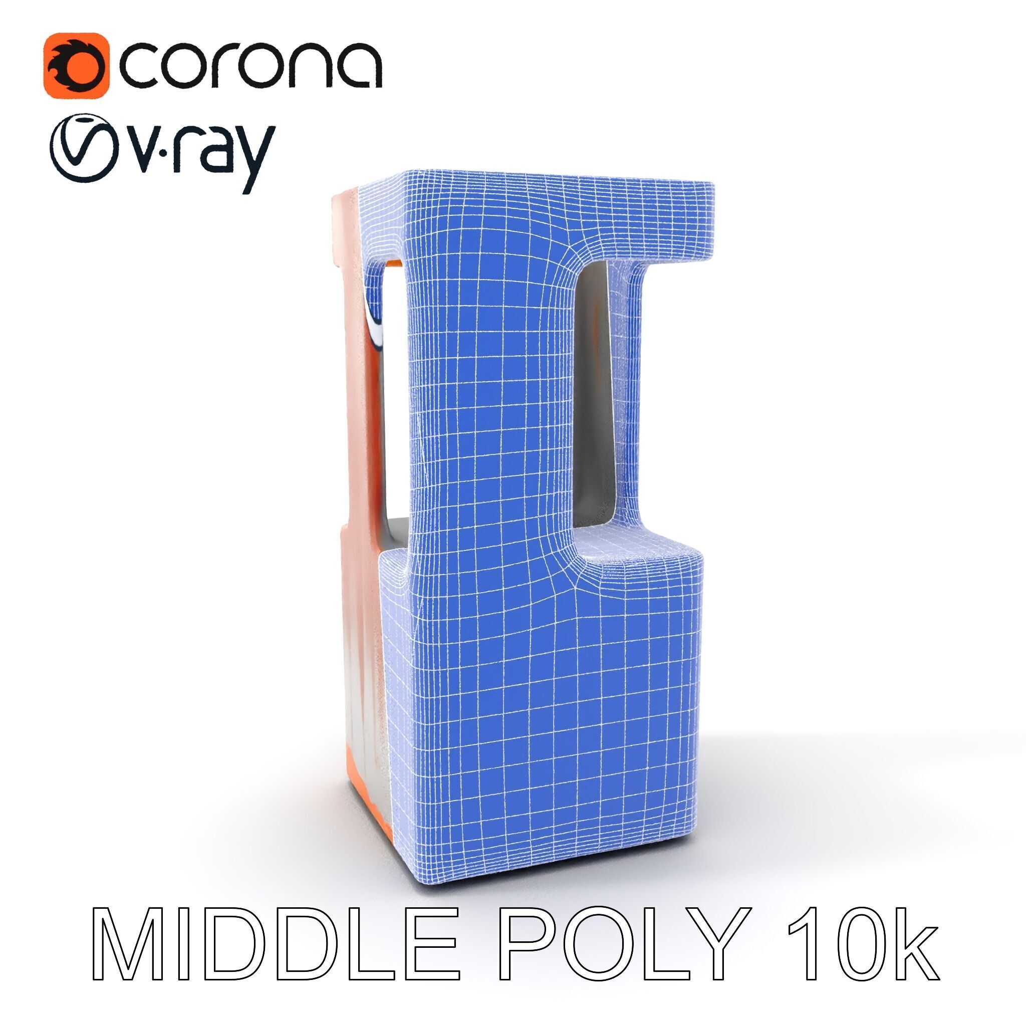 Modern Industrial Rusty Block Model Pack Low-poly 3D model_8