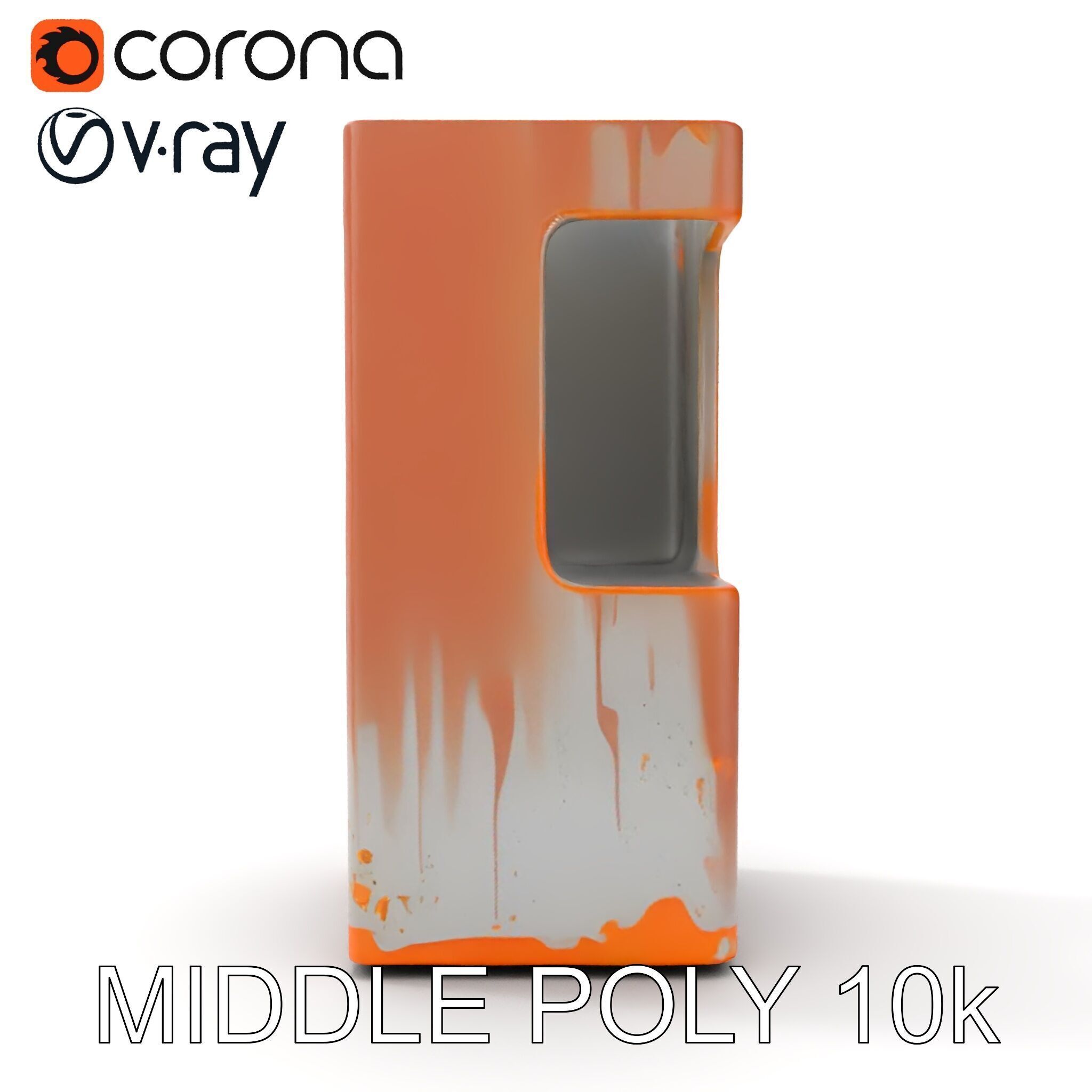 Modern Industrial Rusty Block Model Pack Low-poly 3D model_21