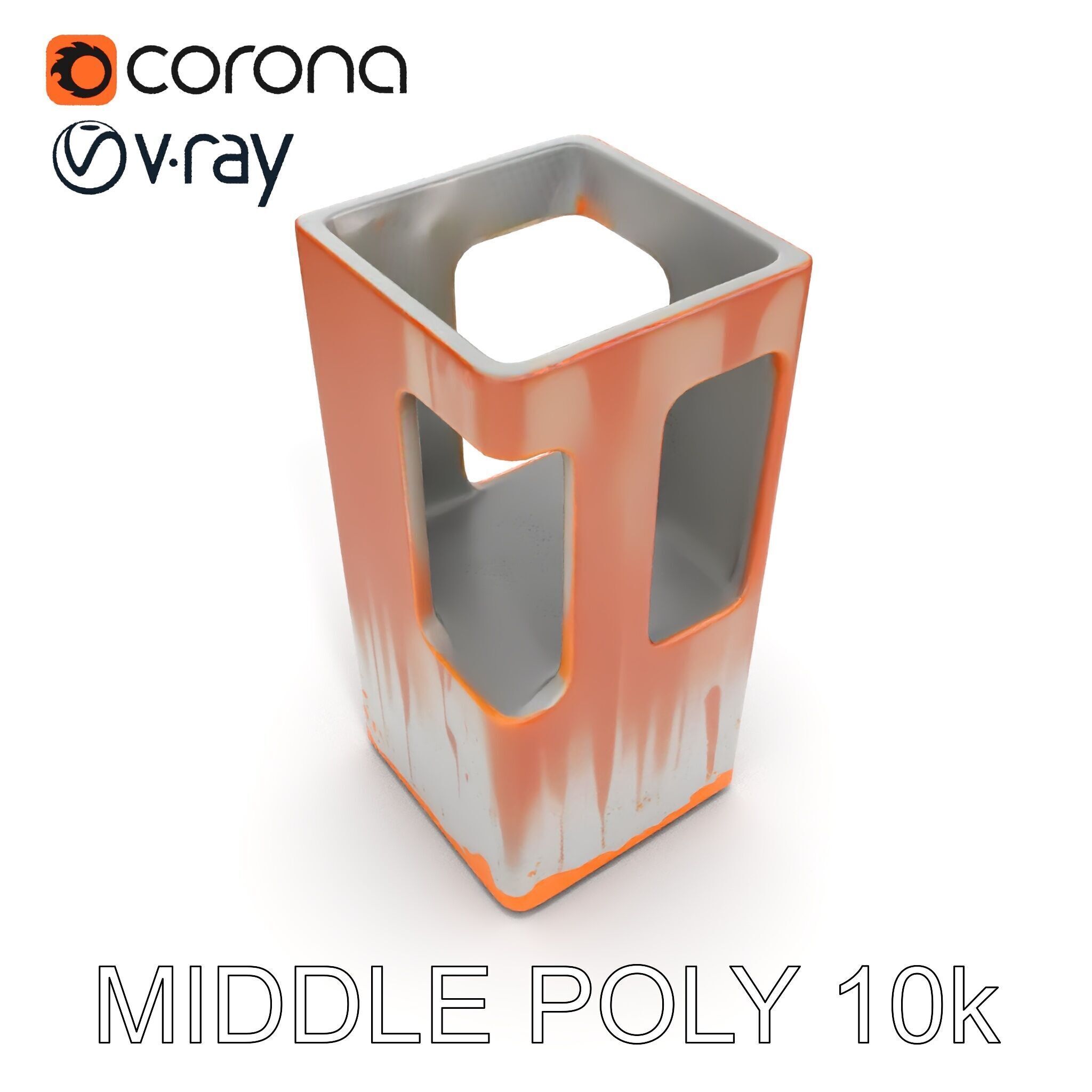 Modern Industrial Rusty Block Model Pack Low-poly 3D model_24
