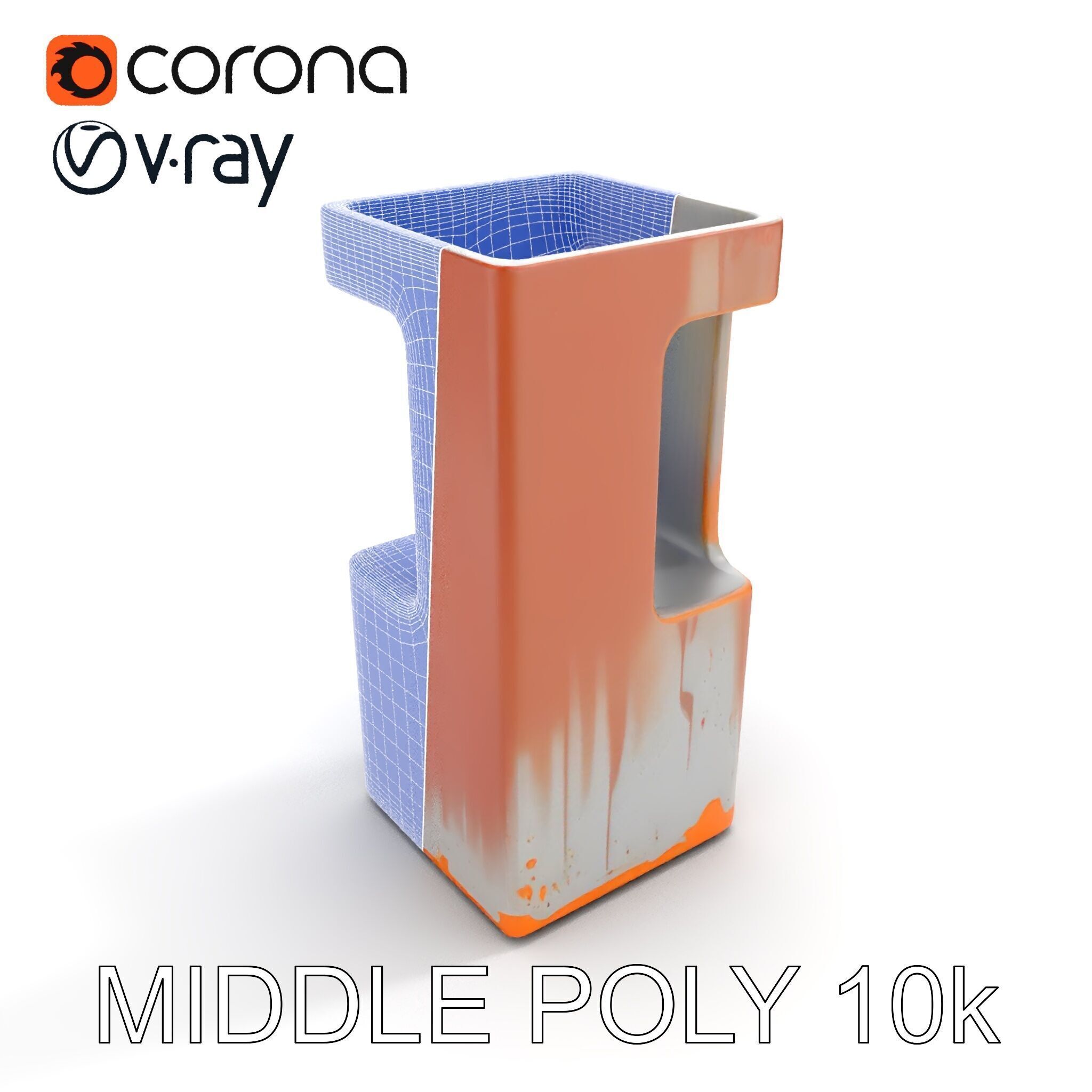 Modern Industrial Rusty Block Model Pack Low-poly 3D model_11