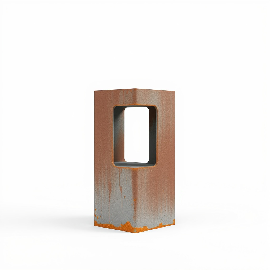 Modern Industrial Rusty Block Model Pack Low-poly 3D model_2