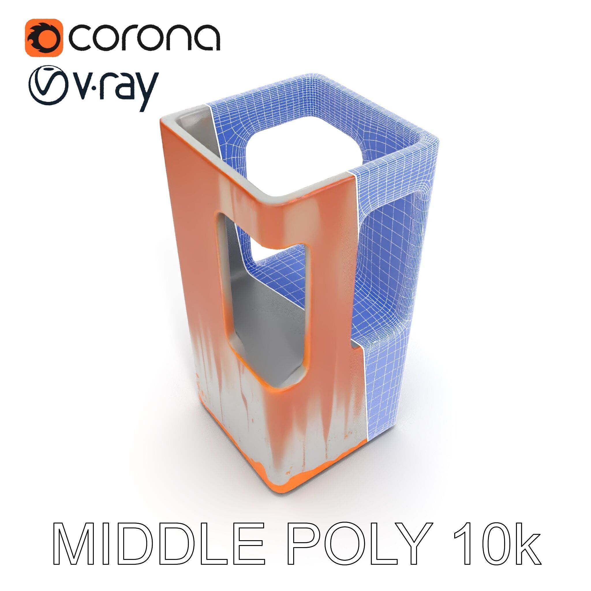 Modern Industrial Rusty Block Model Pack Low-poly 3D model_19