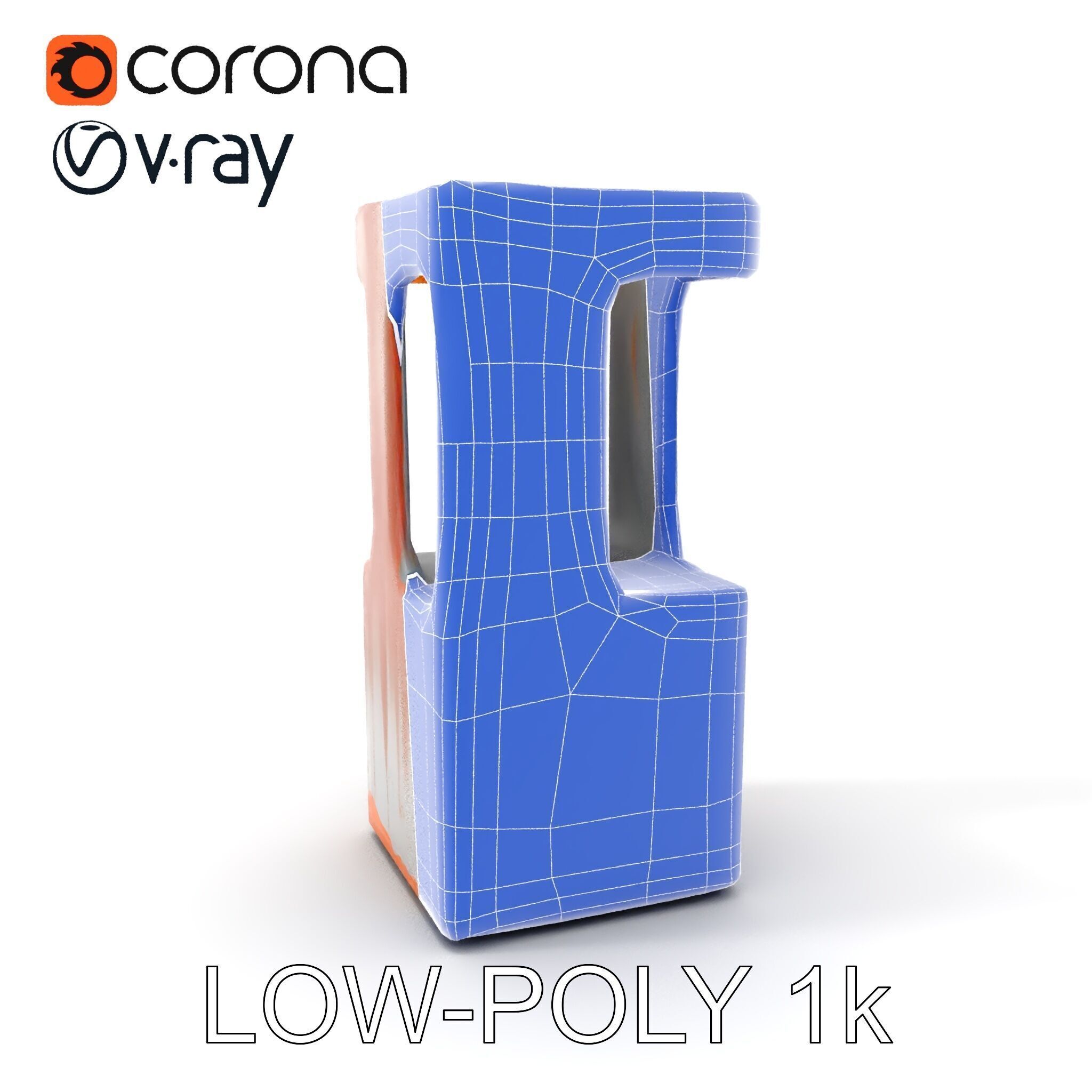 Modern Industrial Rusty Block Model Pack Low-poly 3D model_17