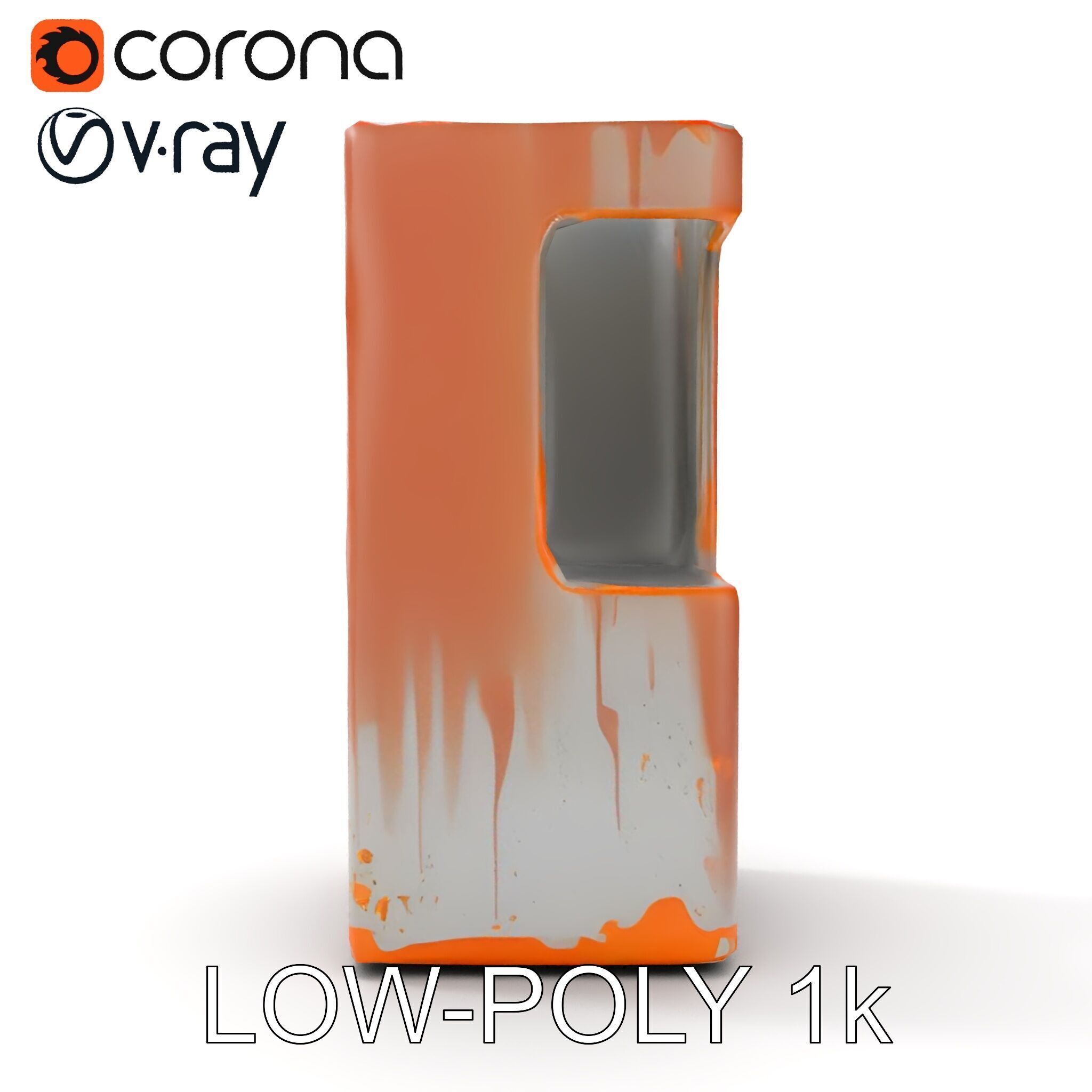 Modern Industrial Rusty Block Model Pack Low-poly 3D model_22