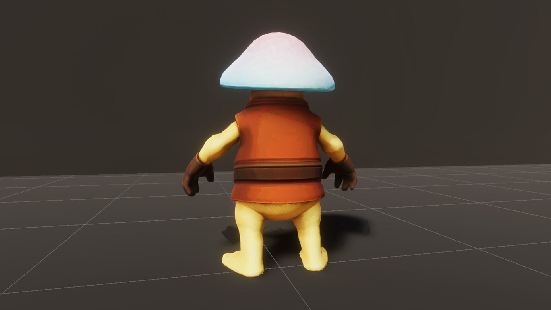 Mushroom Forager - Game ready character Low-poly 3D model_9