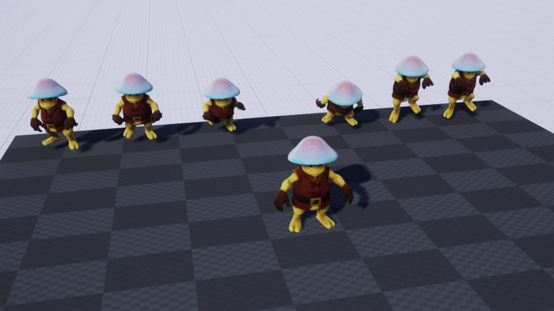 Mushroom Forager - Game ready character Low-poly 3D model_6