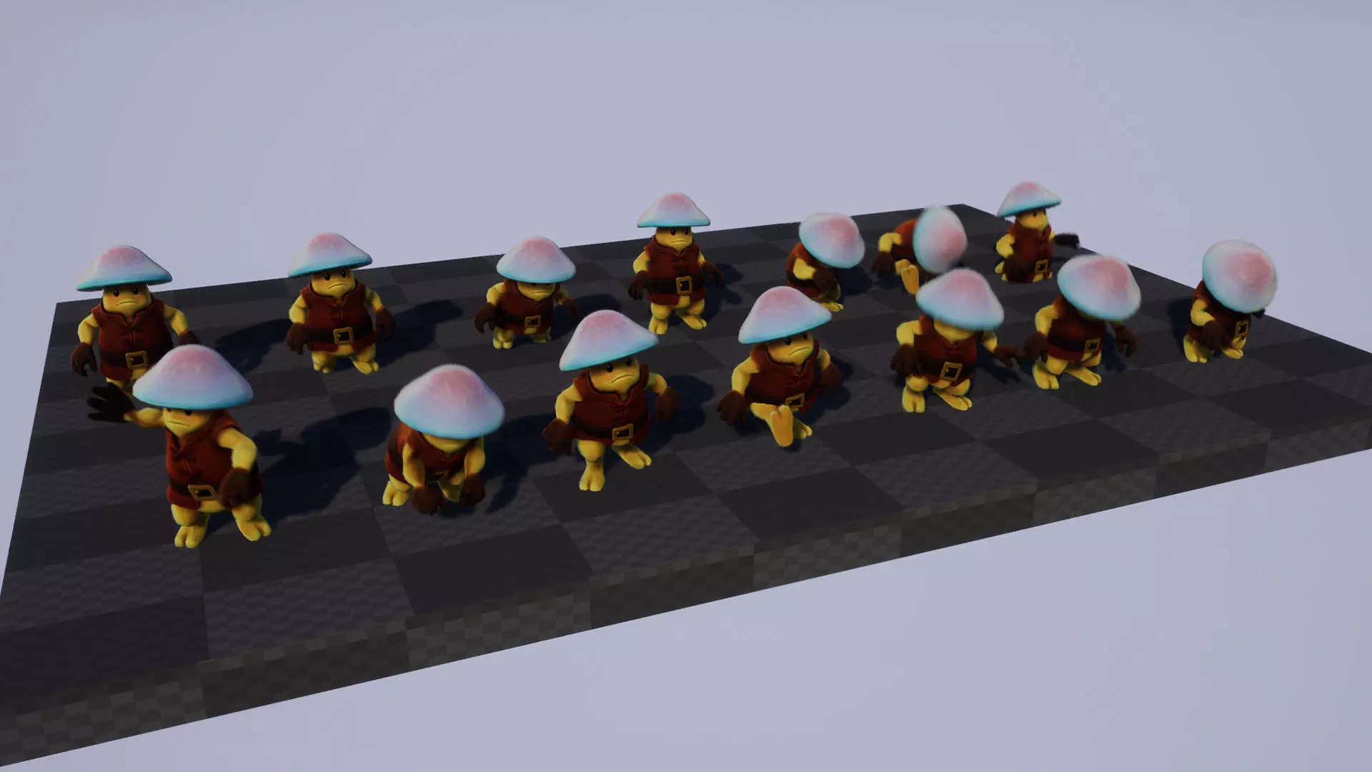 Mushroom Forager - Game ready character Low-poly 3D model_7