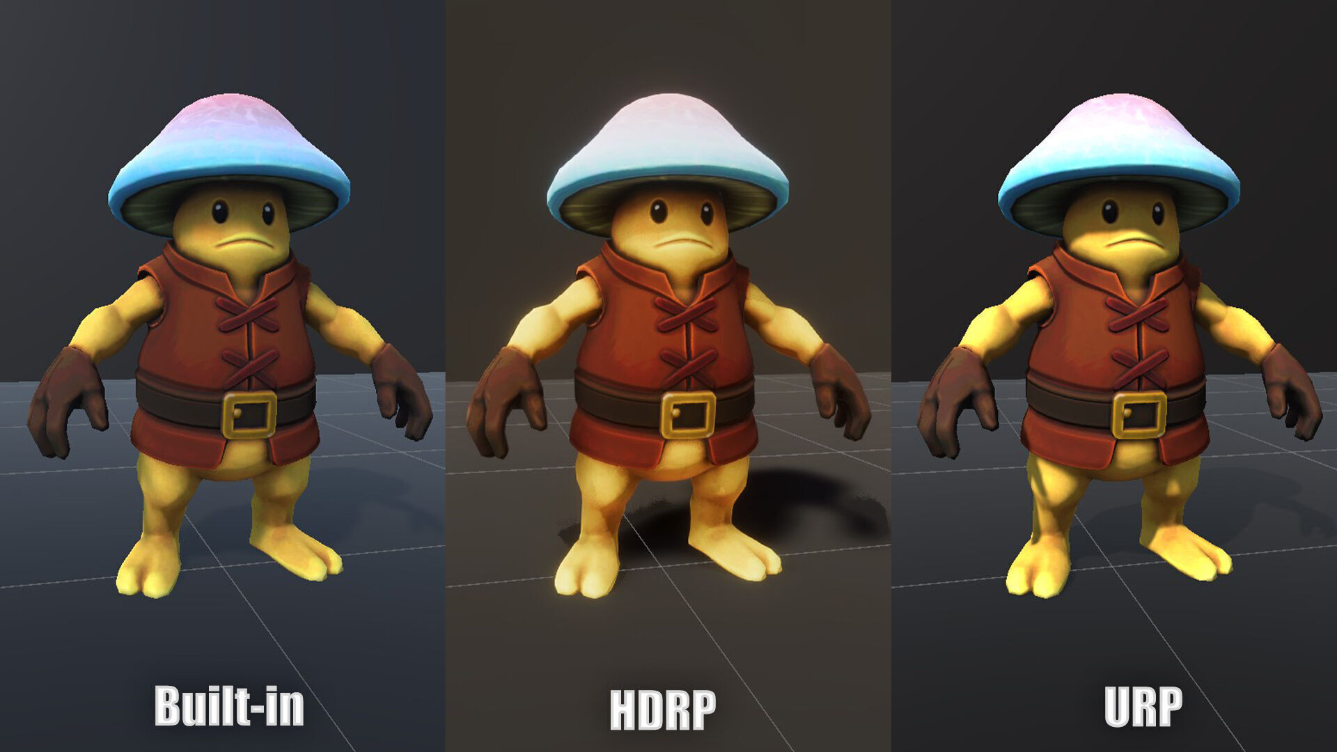 Mushroom Forager - Game ready character Low-poly 3D model_10