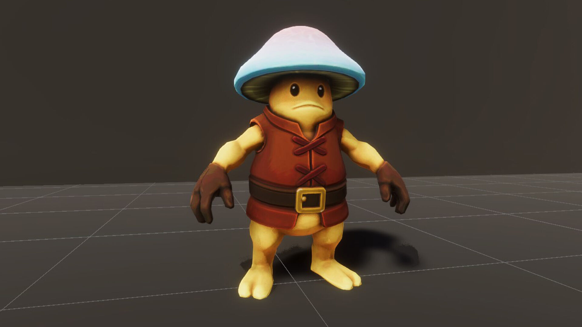 Mushroom Forager - Game ready character Low-poly 3D model_8