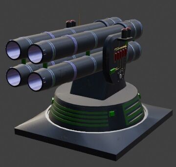 TD Tower 006 Missile Launcher Low-poly 3D model_1