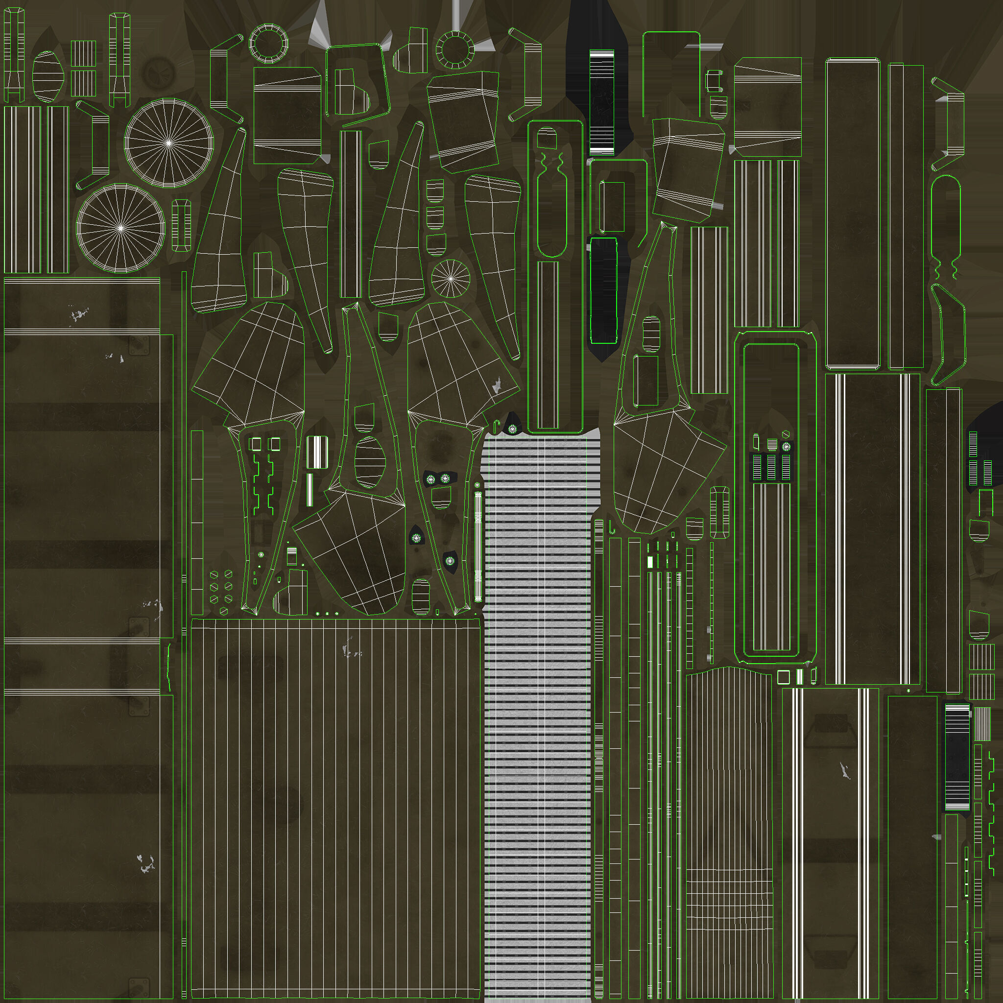 Machine Gun M-60D With Helicopter Mount Low-poly 3D model_14