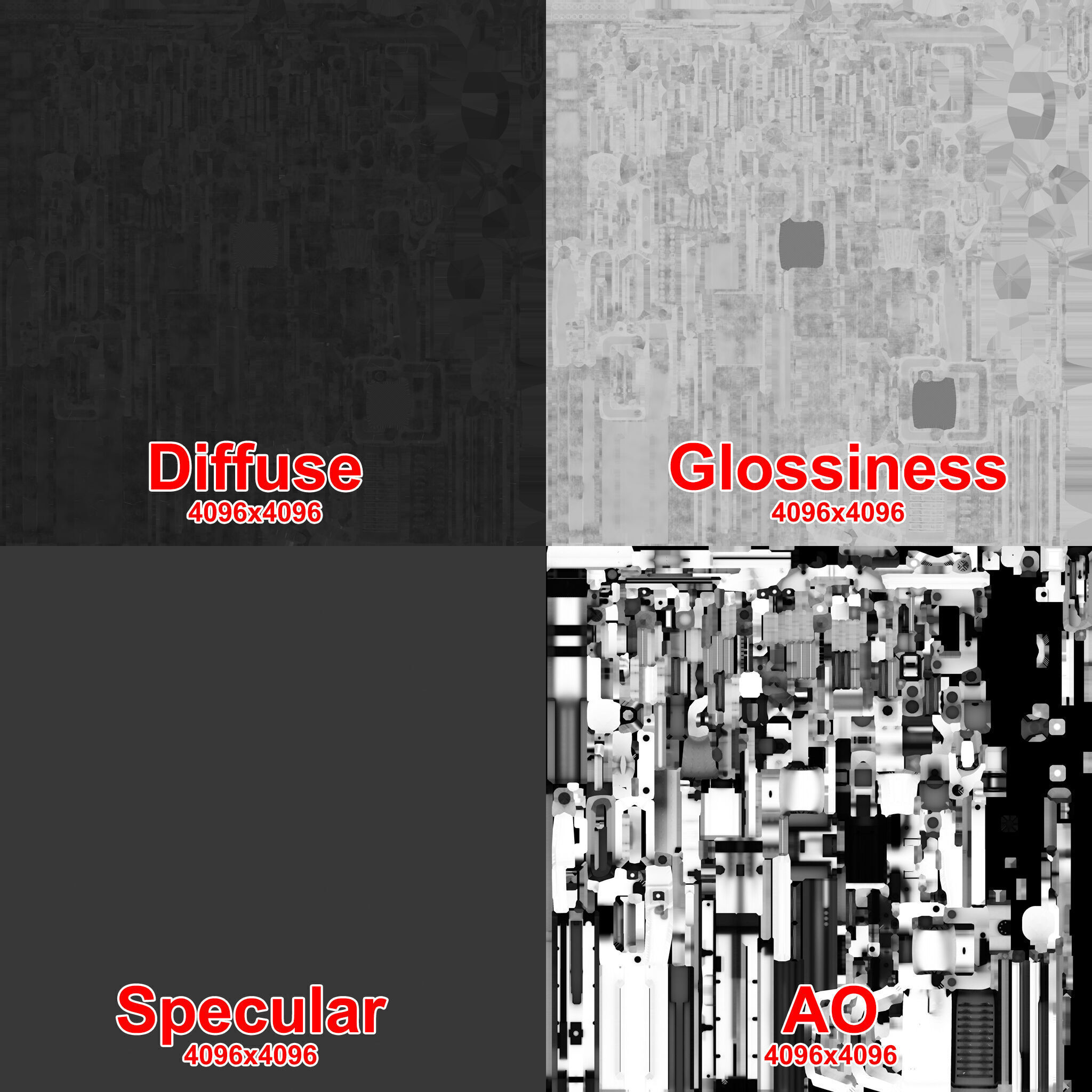 Machine Gun M-60D With Helicopter Mount Low-poly 3D model_18