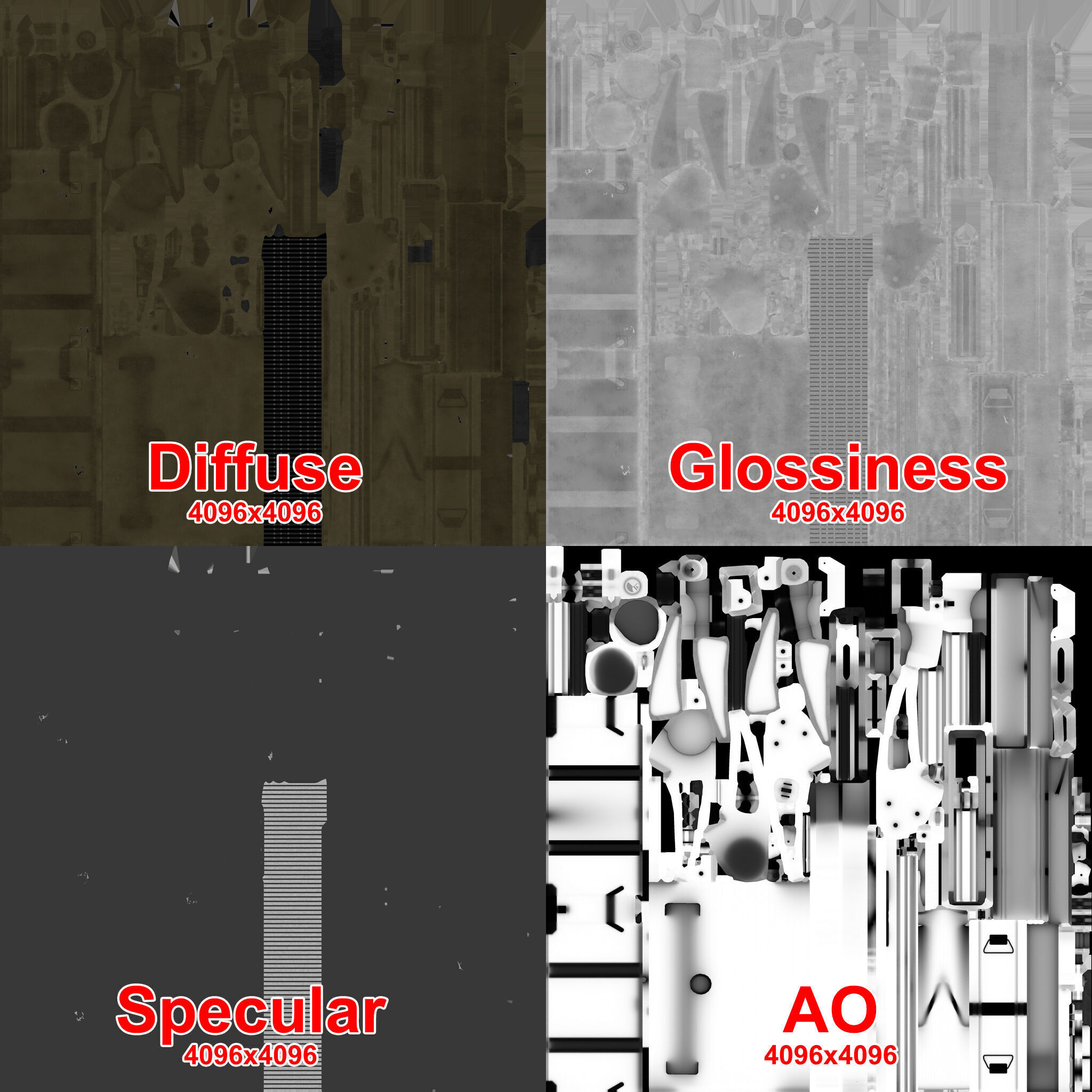 Machine Gun M-60D With Helicopter Mount Low-poly 3D model_16