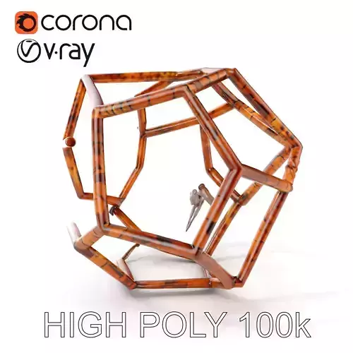 Geometric Bamboo Structure Model Pack