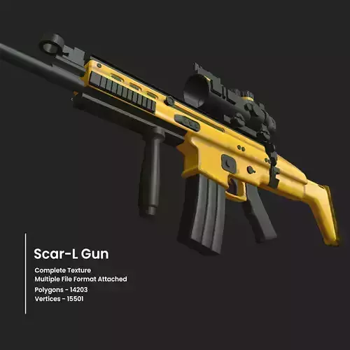 Scar-L Gun 3D Model