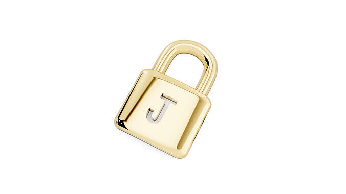 Signature J Lock 3d model 3D print model