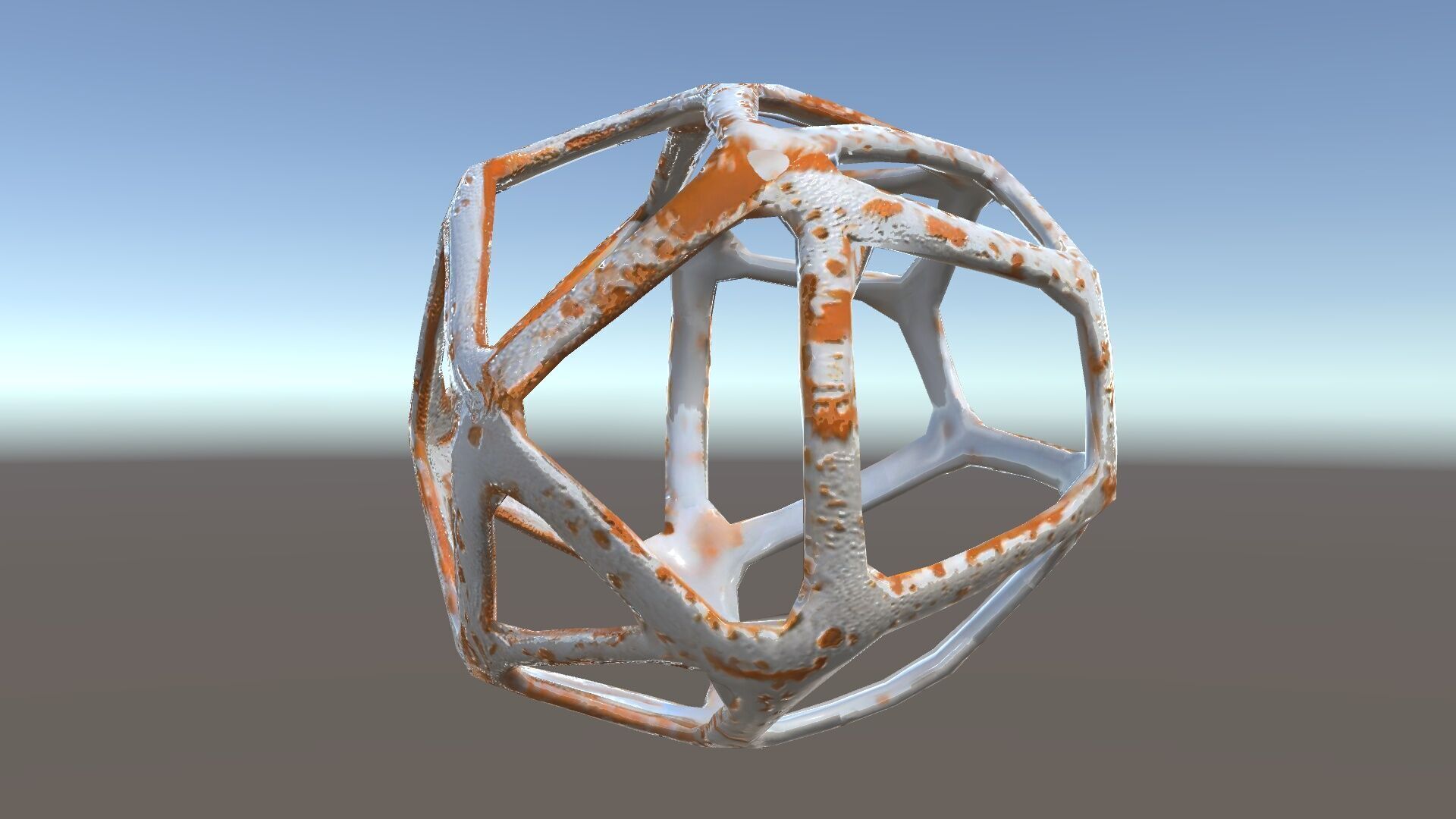 Geometric Metal Sculpture Model Pack Low-poly 3D model_34