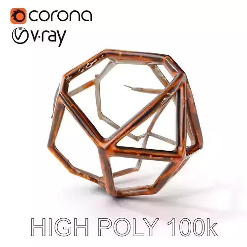 Rustic Geometric Metal Structure Model Pack