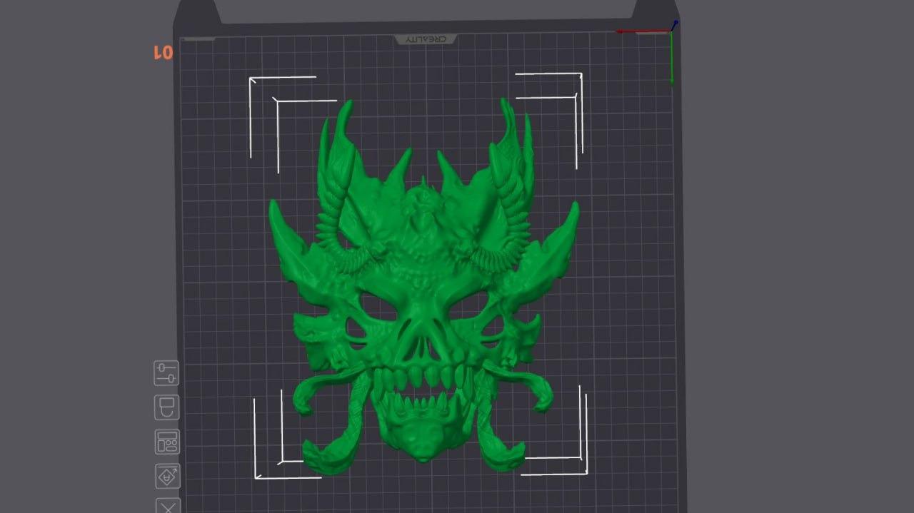 Demon Mask - 3D Printable STL Free 3D print model_5
