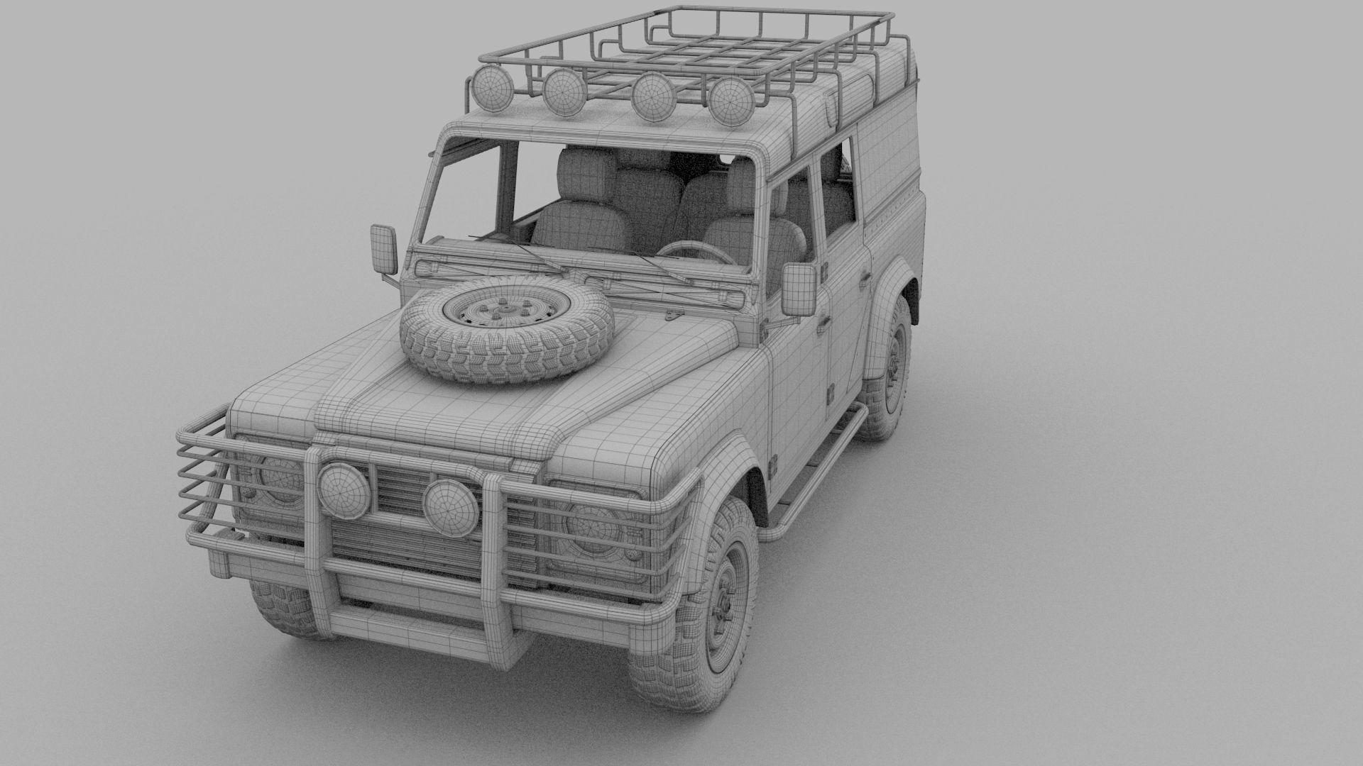 Full Land Rover Defender 110 Utility Station Wagon rev 3D model_55