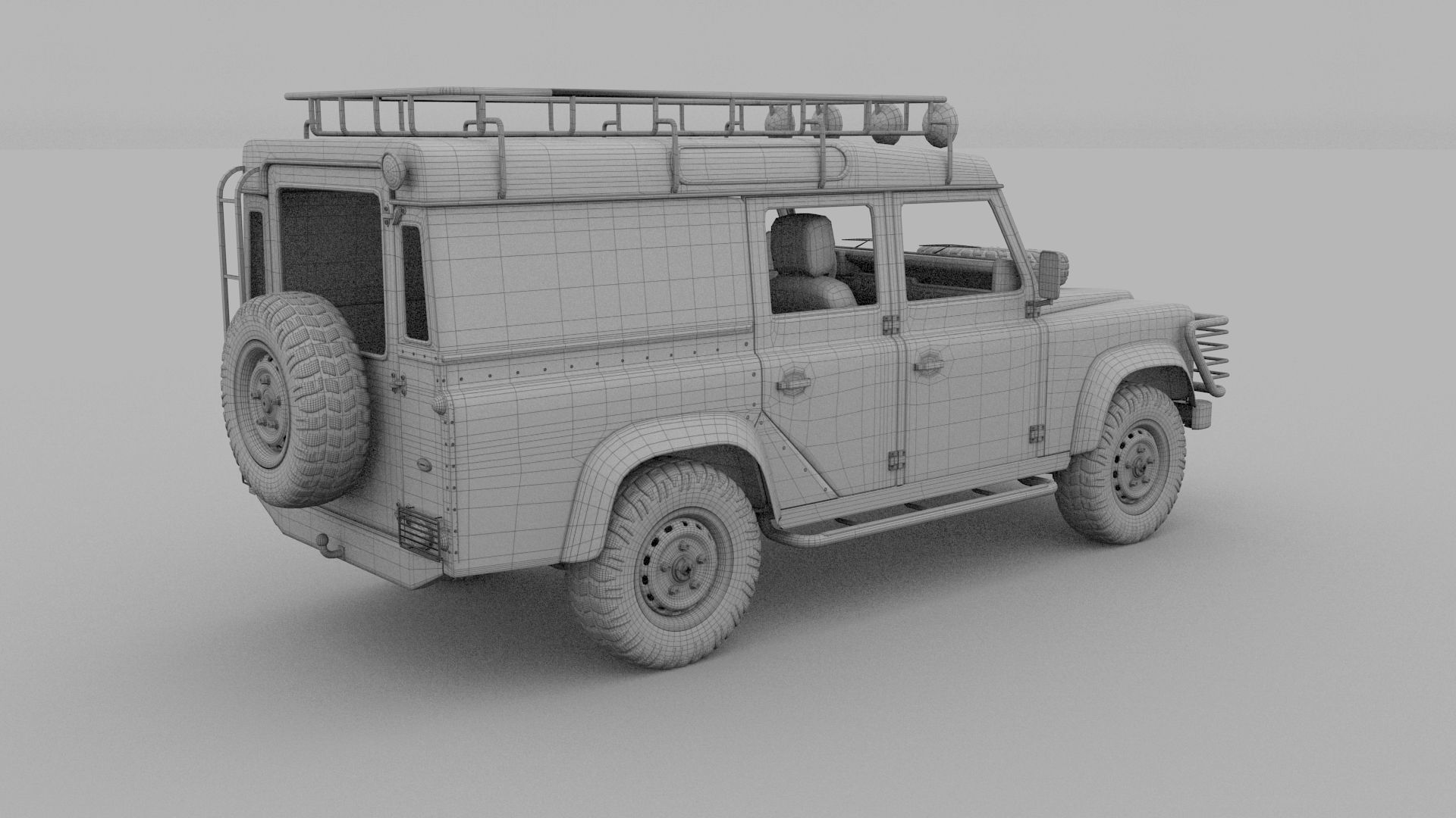 Full Land Rover Defender 110 Utility Station Wagon rev 3D model_10